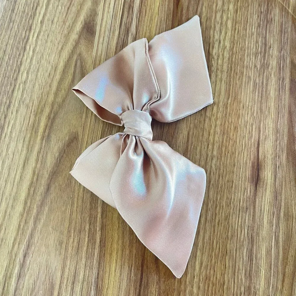 New Coquette hair bow chocolate color for women and girls